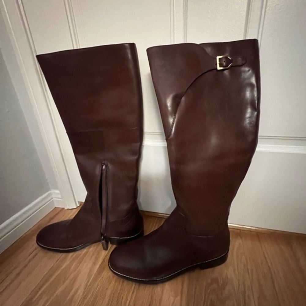 New Without Box Cole Haan Tall Brown Riding Boots Sz 9